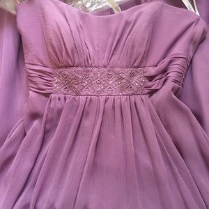Gorgeous lilac purple strapless maxi dress sz 4